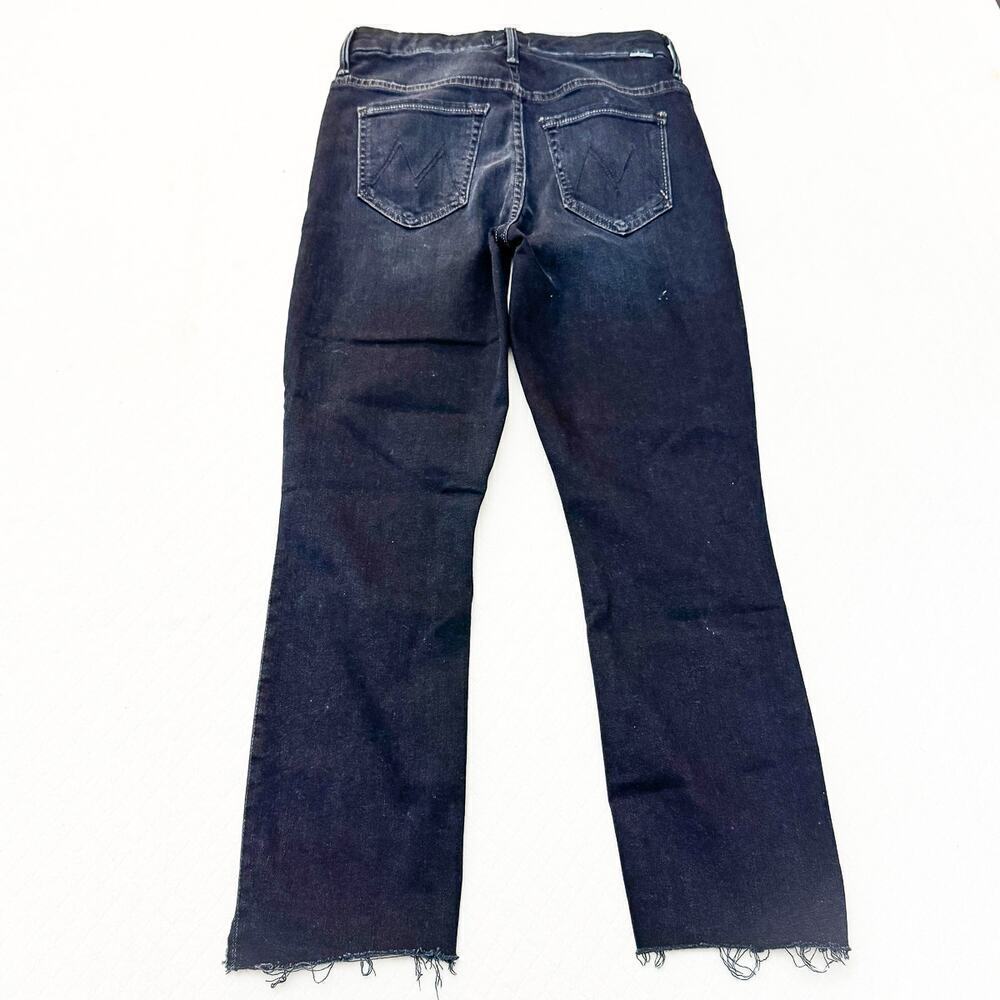 Mother High Waisted Looker Ankle Fray Last Call Dark Wash Denim Jeans Size 25 - Picture 3 of 11